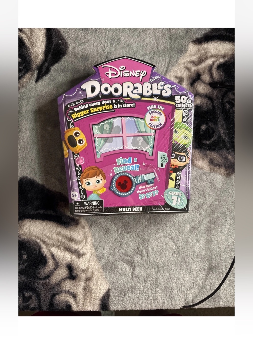 Disney Doorables Multi Peek Surprise Toy - Purple Pink